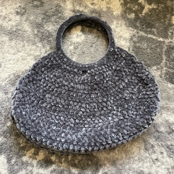 Christian Dior Victoria Handbag Top Handle Vintage Silk Chenille Fabric - Picture 2 of 5